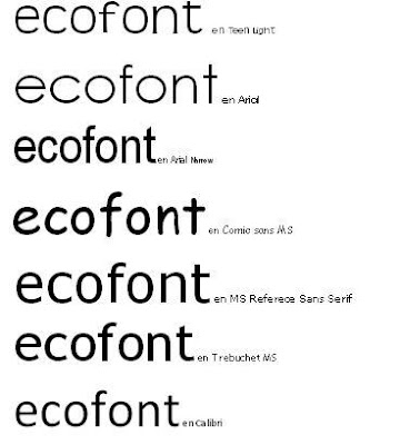 police ecofont